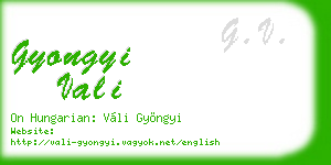 gyongyi vali business card